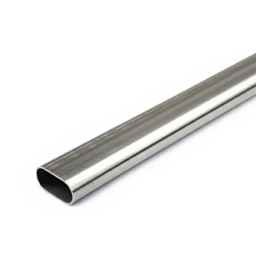 Труба нержавеющая профильная овальная 90х32х2 мм AISI 201 ASTM A312