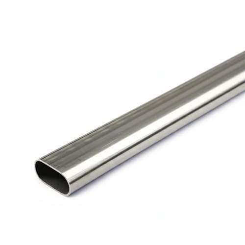 Труба нержавеющая профильная овальная 50х20х1 мм AISI 201 ASTM A312